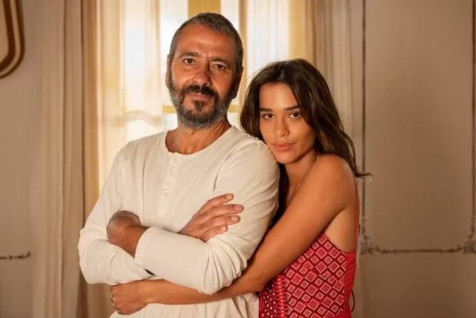 José Inocêncio (Marcos Palmeira) e Mariana (Theresa Fonseca) em Renascer